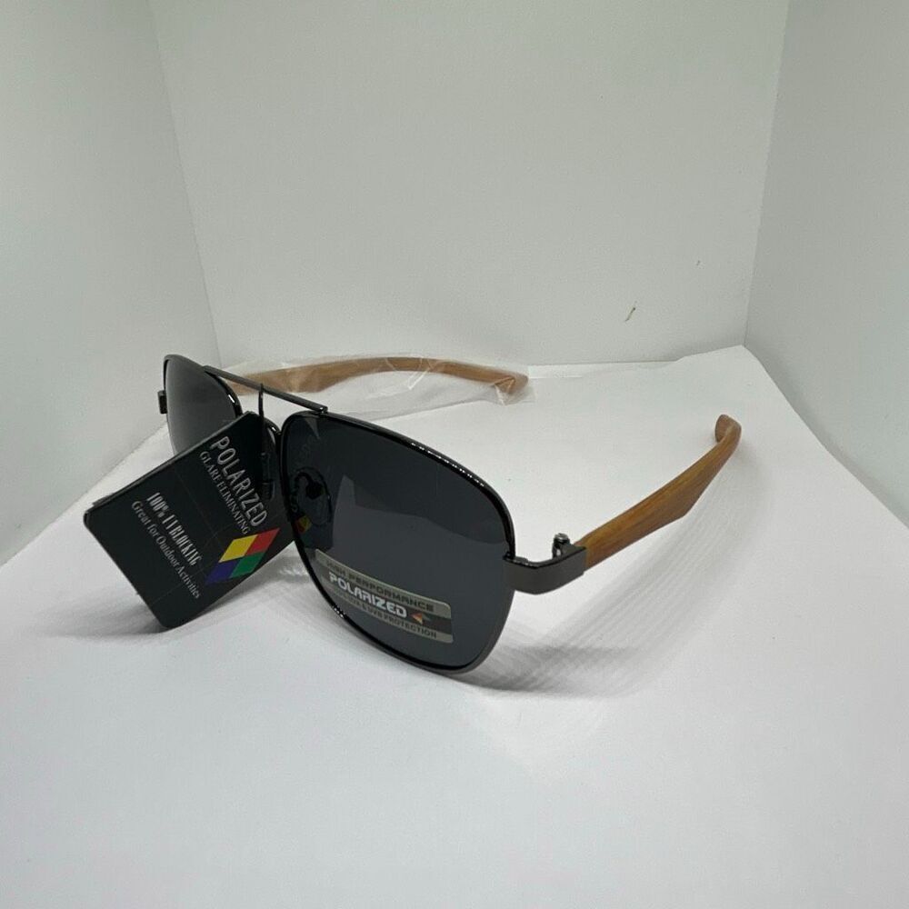 Manhattan Polarized Aviator Sunglasses UV400 – Metal Frame – New